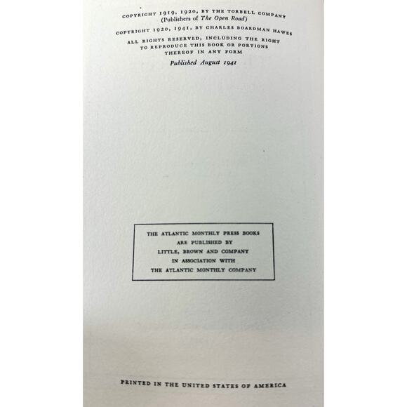 The Mutineers by Charles Boardman Hawes 1941 Hardcover Illustrated Little Brown - Picture 7 of 7